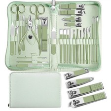 30pcs Manicure Pedicure Set Nail Clippers Kit Stainless Steel Grooming