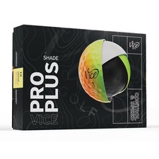 Vice Golf Pro Plus Balls Golf Balls 12pk - Yellow/Orange: Polyurethane
