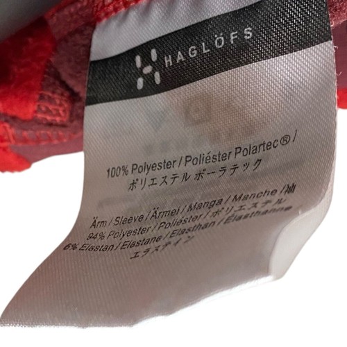 Chaqueta polar Haglofs para mujer XS roja Polartec cremallera completa cuello alto Gorpcore senderismo - Imagen 15 de 16