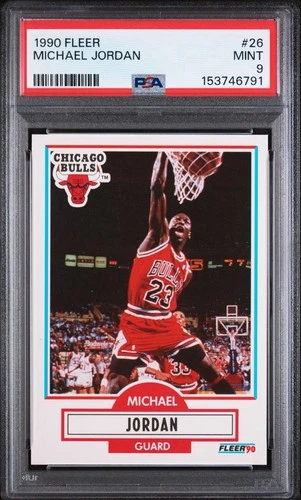 Fleer 1990-91 Michael Jordan #26 Bulls PSA 9 Graded 🔥