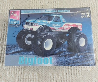 READ!! AMT Bigfoot Monster Trucks 1/25 Model Kit Autographed By Jim Kramer