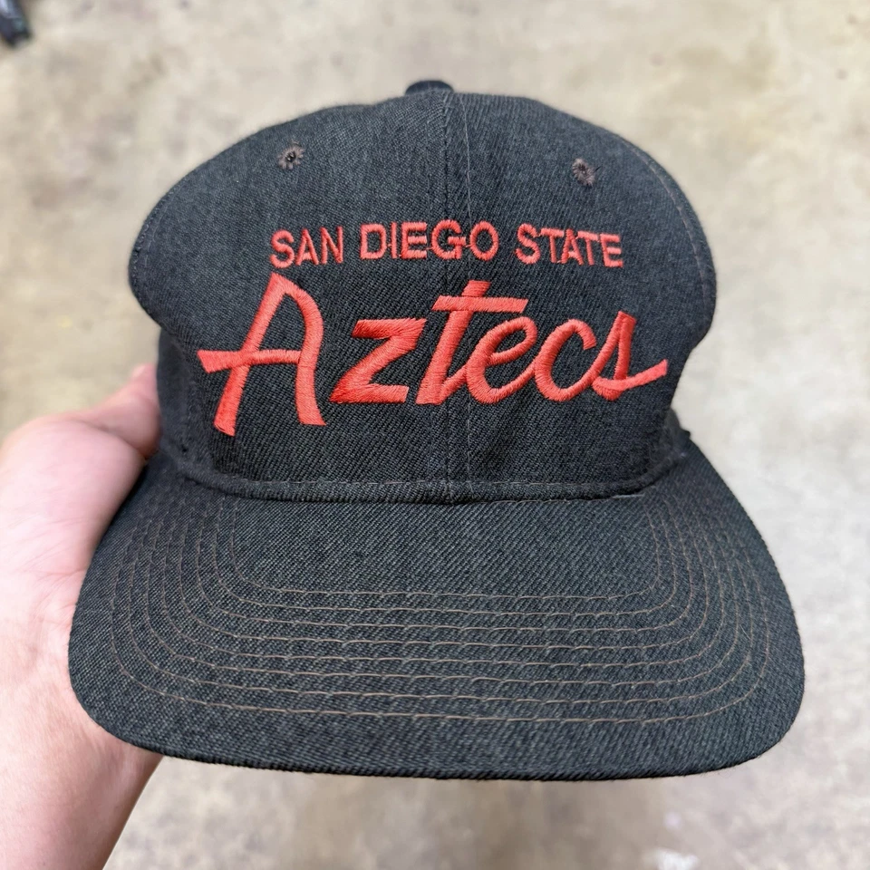 Vintage San Diego State Aztecs Hat Cap Snap Back Sports Specialties Script SDSU - Image 2 of 4