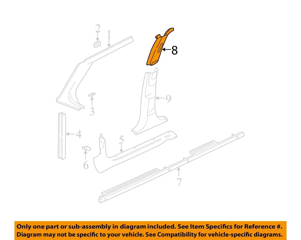 SE ADAPTA A CHEVROLET OLDSMOBILE MALIBU 1997-2002 PANEL DE CORTE 22600216 - NUEVO OEM Foto 2 de 3