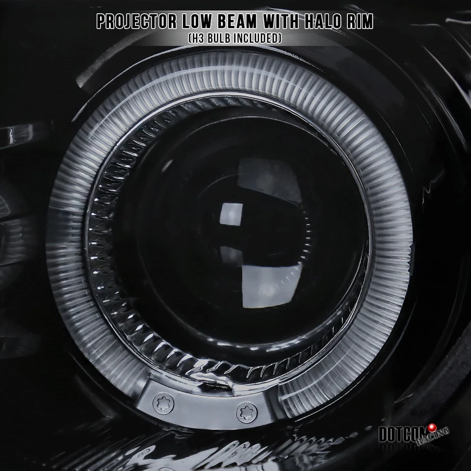 Fit 2000-2005 Toyota Celica Black Smoke LED Halo Projector Headlights Assembly - Image 4 of 4