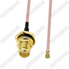 IPX/u.fl to SMA Female Bulkhead Waterproof RF Pigtail RG178 Coax Cable Mini-PCI