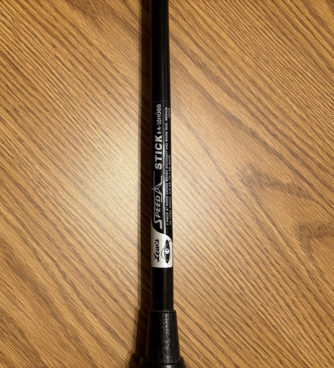 vintage Lew's Speed Stick #4-16HOBB Fuji grip 6' hard ring Japan