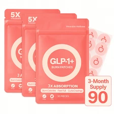 GLP1 Patches | 5X Stronger Formula | 12 Hour Extended Hunger Support 90 days 