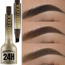 Eyebrow Pencil - Waterproof Long Lasting Black Brown - Large Brush Enhancer