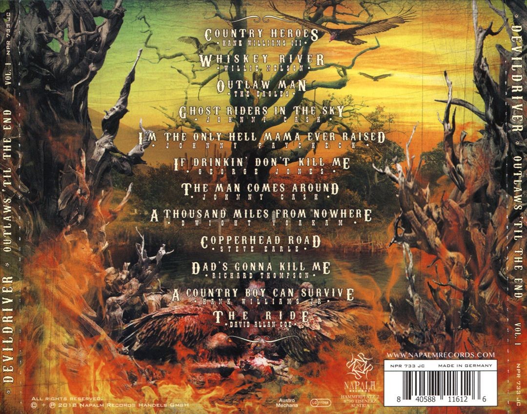 Devildriver Outlaws 'Til The End, Vol. 1 New Cd