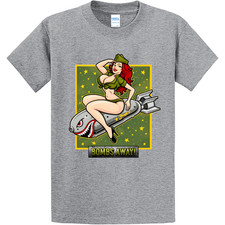 NEW Art Society x Artbag Ink BOMBS AWAY GREY Tee Shirt SMALL-4XLARGE MADE IN USA