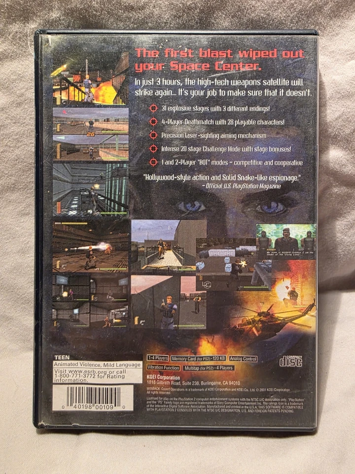 WinBack Covert Operations - Playstation 2 PS2 - Missing Manual - Image 2 of 3