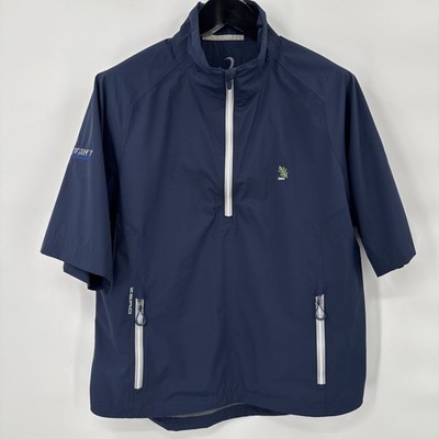 New Zero Restriction Z500 1/4 Zip Pullover Navy Tuxedo Club Sz M Financial  Golf
