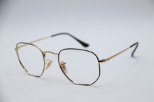NEW RAY-BAN RB 6448 2991 GOLD BLACK AUTHENTIC FRAMES EYEGLASSES 51-21