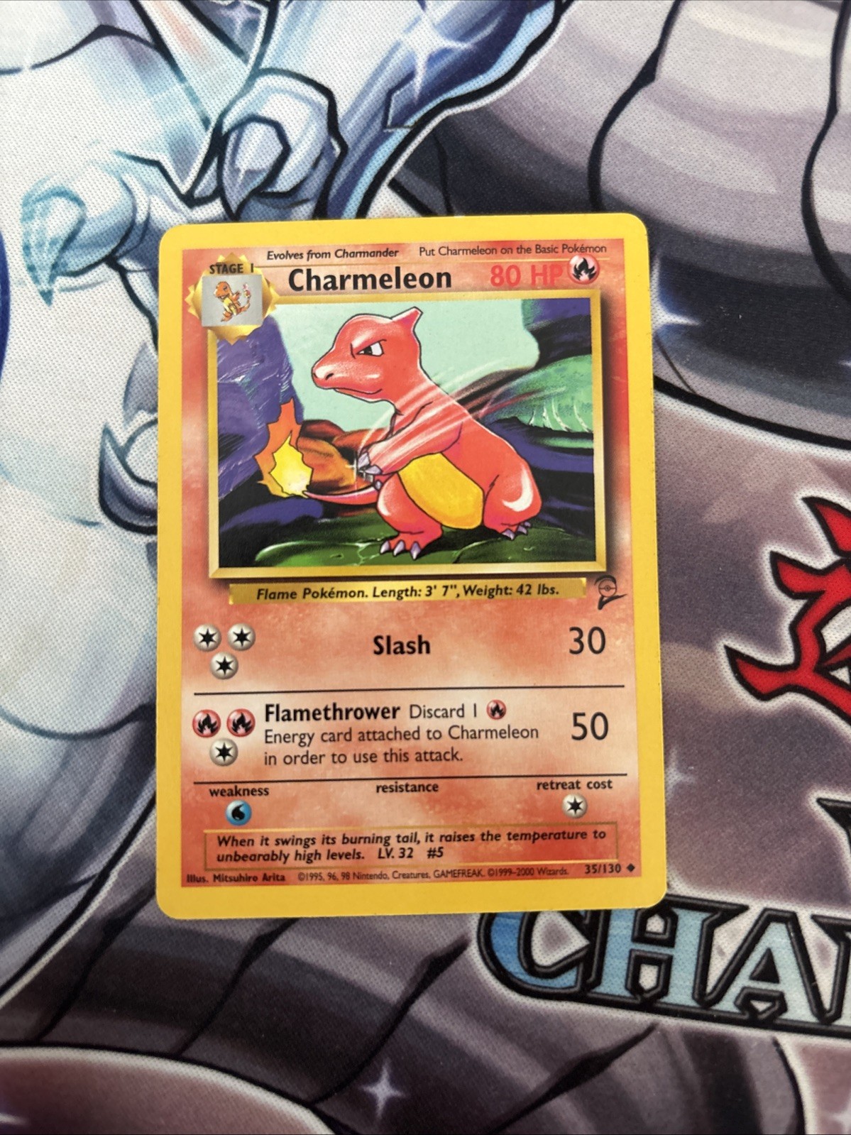 (HPL) Charmeleon 35/130 - Base Set 2 - WoTC Pokemon Card - LP