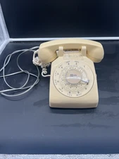 Vintage Retro Cream Color Northern Telecom Model 500 Rotary Telephone-Untested