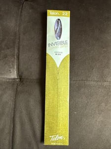 Vintage Talon Invisible Zephyr Zipper 22 Inch Orchid  1971 Sewing New Old Stock