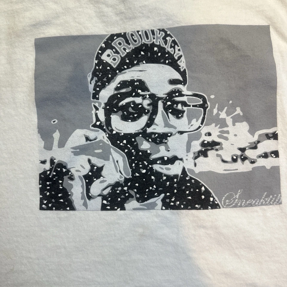 Camisa Crooklyn De Colección Años 90 Distressed Thrashed Para Hombre’s 3XL XXXL Sneaktip Suelta Grunge Foto 4 de 4