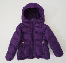 Ralph Lauren Purple Hooded Down Puffer Jacket Size 3T