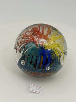 Kunst Glas Kugel Kugel Briefbeschwerer Büro Dekor Mehrfarbig Spritzblasen