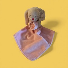 Carter's White Bunny Pink Striped Ears Lovey Security Blanket Rattle Carters-