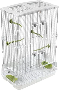 M02 Tall Medium Bird Cage for Parakeets, Finches & Canaries - Ideal Habitat!