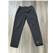 Nike Therma-Fit Boys XL Black Fleece Sweatpants Straight Leg Elastic Waist