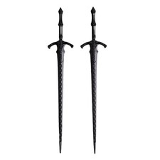 2PCS Retro Viking Hair Sticks   Black Gothic Metal Sword Hair Pins for Women,...