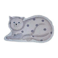 Vintage Debbie Mumm Spotted Cat Plaque Garden Stepping Stone 16" Wall Art 1999