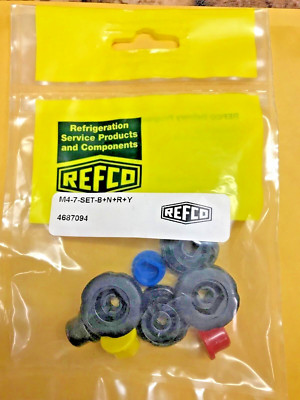REFCO, 3 & 4-WAY refco manifolds, Replacement Knob, Set, M4-7-SET-B+N+R+Y