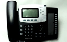 Digium Desk Phone D50 with Stand IP VoIP Backlit 1TELD050LF 4-Line Tested