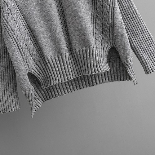 Women 2 Piece Outfits Long Sleeve Knit Pullover Sweater Top Wide Leg Pants Home - Picture 18 of 48