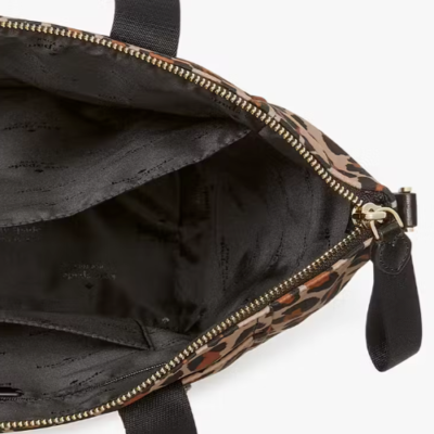 S Kate Spade Chelsea Leopard Large Convertible Nylon Backpack KI375 Leopardo Kate Spade Chelsea Leopard Large Convertible Nylon Backpack  main image 3