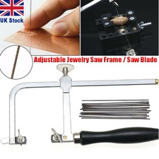 Adjustable Jewellers Piercing Saw Frame / Jewellery Making Tools 12 Saw Blades