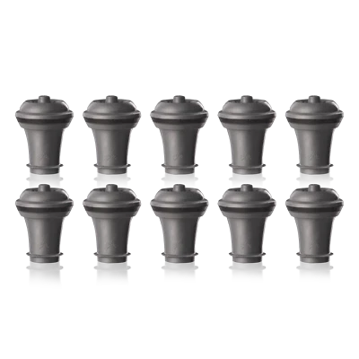Vacu Vin Wine Saver Vacuum Stoppers, Set of 2, 6 or 10 - Grey