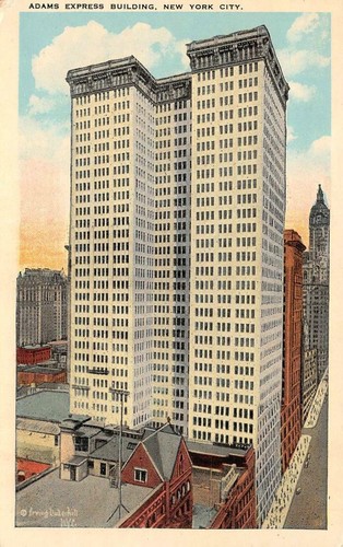 NEW YORK CITY, New York NY ADAMS EXPRESS BUILDING~Broadway ca1920's ...