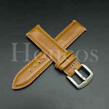 22 MM Satin Leather Watch Strap Fits Blancpain X Swatch Pacific Ocean Yellow