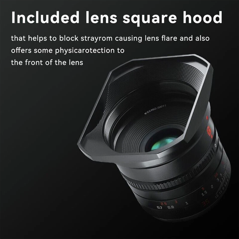 7artisans M35mm F2.0 II Full Frame Manual Focus Lens For Leica M Camera - Image 4 of 4