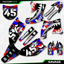 USA Red White & Blue Savage Graphics Kit fit 09-11 Kawasaki KXF450 KX450F  Decal