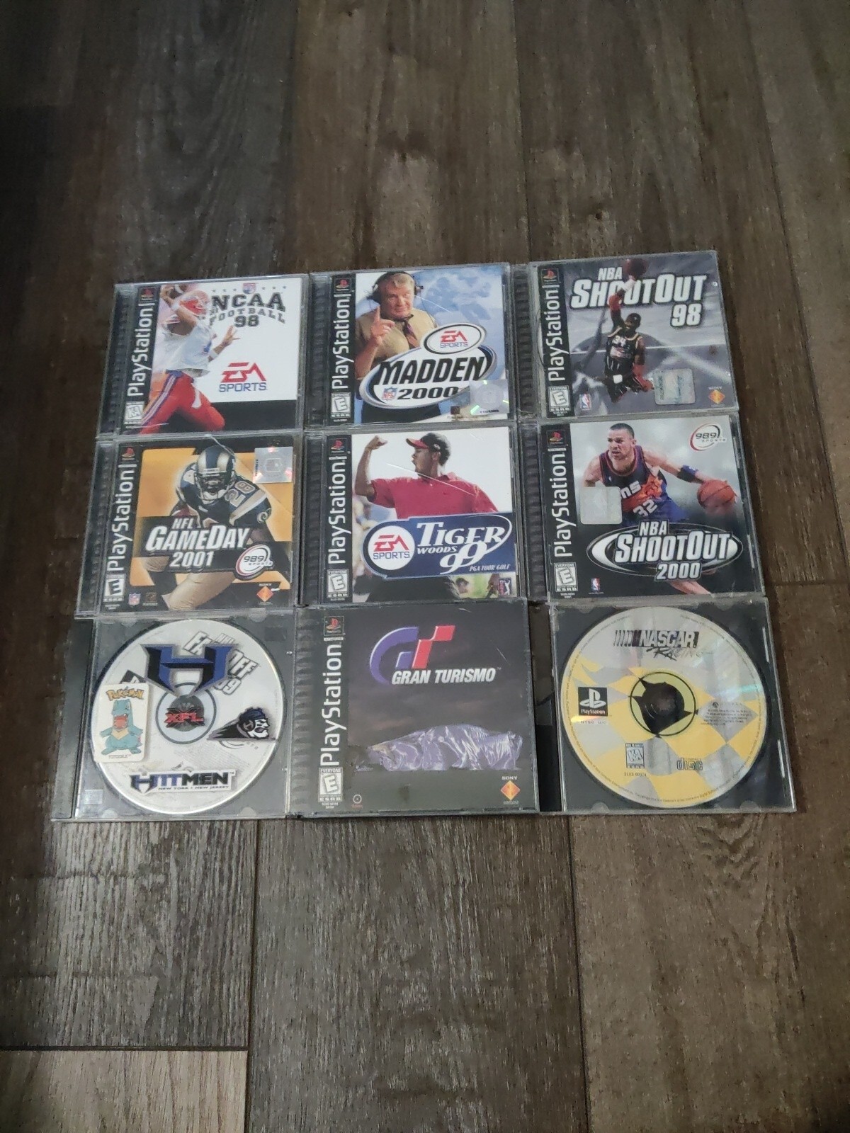 Gran Turismo PS1, NCAA football, madden PS1 (Playstation 1 ) 9 Game Lot ...