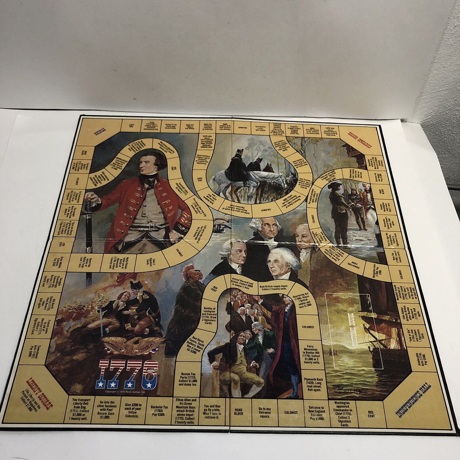 1776 The Birth Of A Nation Board Game By Reiss 1974 Colonies Strategy