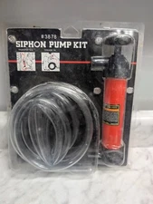 Gasoline Manual Transfer Hand Pump Siphon Kit Fuel Diesel Oil Water Model #3878