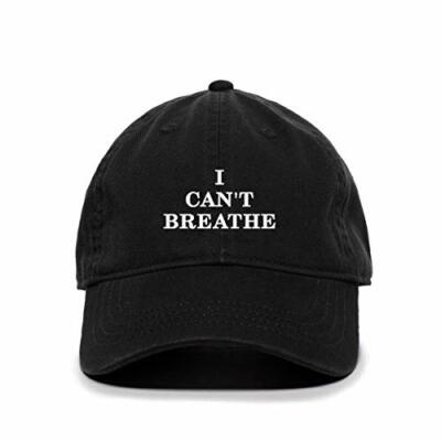 Tech Design I Can't Breathe Baseball Cap – Embroidered Cotton Adjustable Dad Hat In Purple