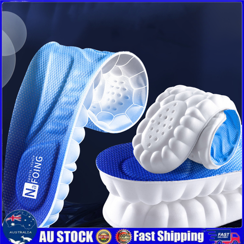 Work 4D CLOUD TECHNOLOGY Insoles Hiking Trainer Inner Soles Inserts Breathable..