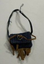 BOLSO BRATZ FIANNA WILD WILD WEST 2005 AZUL JEAN DENIM MARRÓN MUÑECA ACCESORIOS