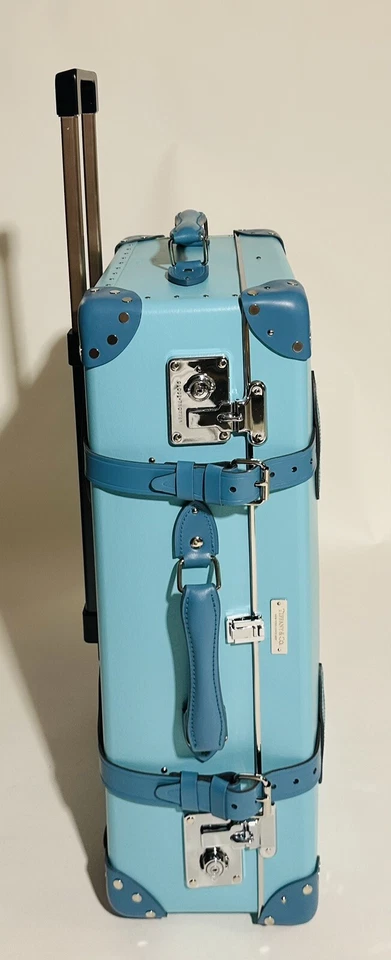 TIFFANY & CO 26” TIFFANY BLUE GLOBETROTTER TROLLEY LUGGAGE SUITCASE. NEW.+15OFF - Image 3 of 4