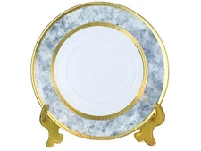 Seltmann Weiden VERSAILLES Gray Marble Gold Encrusted 5 7/8" Saucer NEW