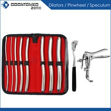 German Diagnostic Pinwheel Hegar Dilators Graves Speculum Medium Vagina