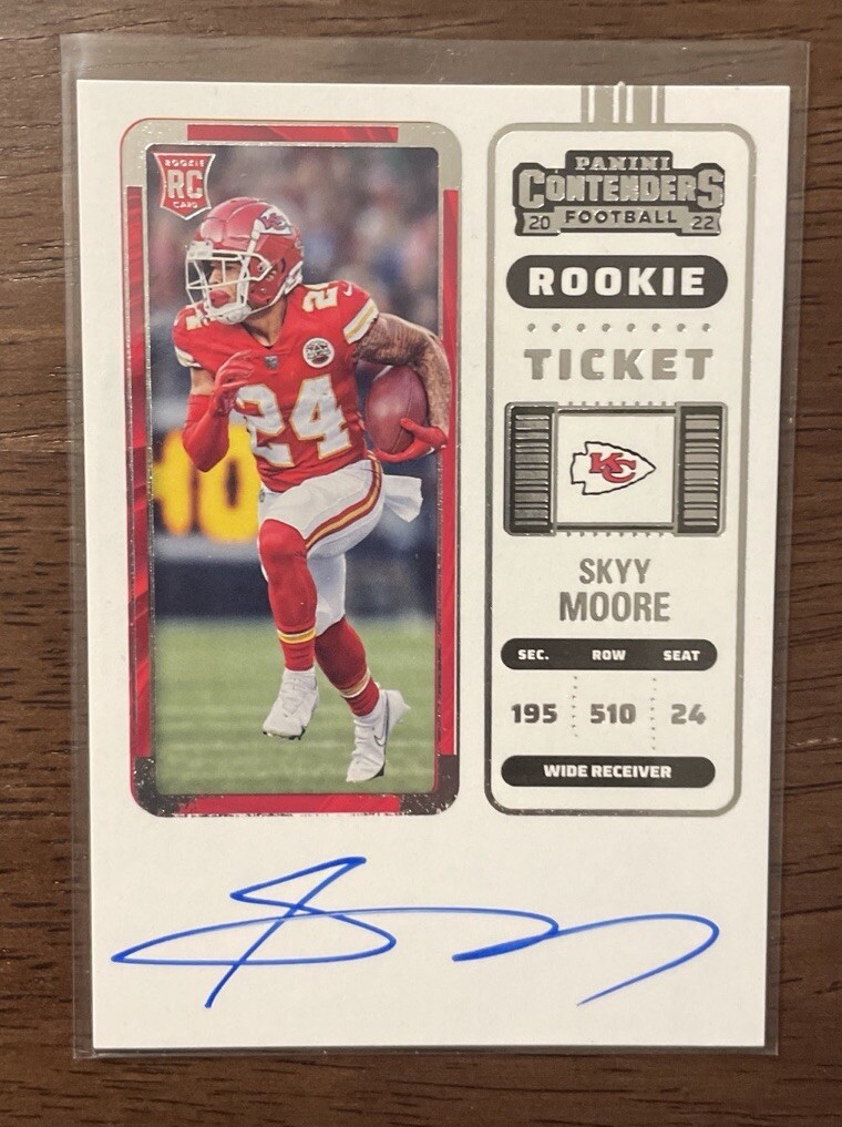 2022 Panini Contenders - Rookie Ticket On Card Auto #134 Skyy Moore (Auto)
