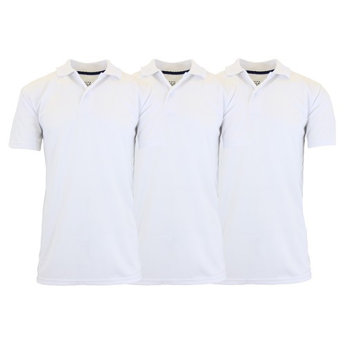 Men's Short Sleeve Moisture Wicking Polo Shirts (3-PACK) (Size: S-2XL) FREE SHIP - Picture 15 of 32