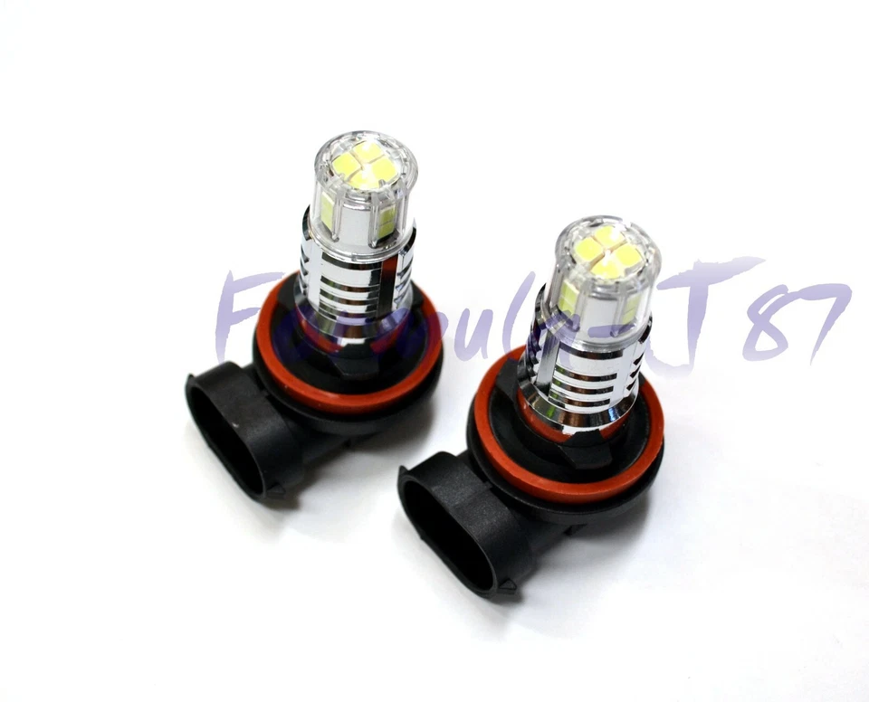 LED 20W H9 Icy Blue 8000K Two Bulbs Headlight High Beam Replacement Lamp Show EO - Image 4 of 4